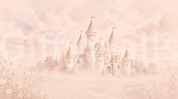 Castle Dreams – Faded Rose Wall Mural Wall Mural