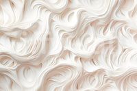 Cream Flowing Layers Abstract Wall Mural