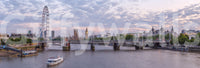 Thames Twilight Architectural Horizon Wall Mural