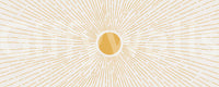 Golden Sunburst Minimalist Rays Wall Mural