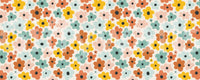 Retro Flower Power Pattern Wall Mural