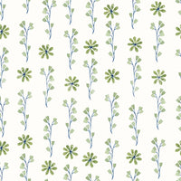 Minimalist Green Sprig Botanical Wallpaper⁠