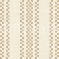 Ticking Checker Stripes - Beige Wallpaper⁠