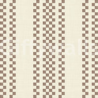 Ticking Checker Stripes - Chocolate Wallpaper⁠