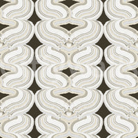 Modern Geometric Ribbon Waves Wallpaper⁠