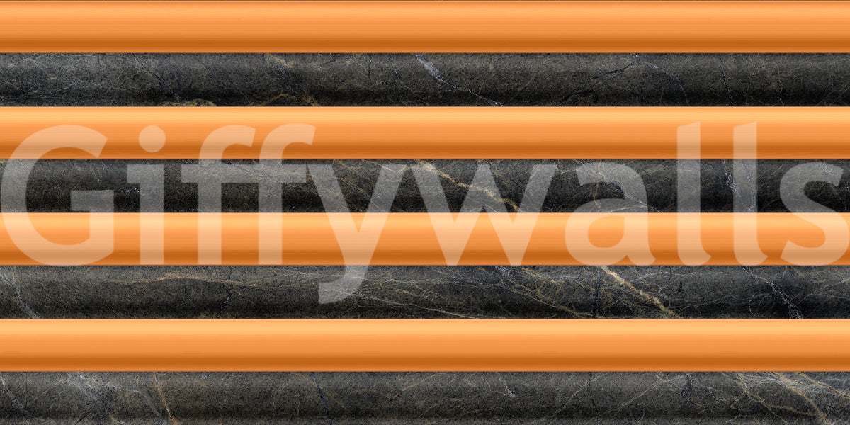 Charcoal Marble Copper Stripe Wallpaper Wallpaper⁠