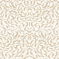 Soft Beige Hand-Drawn Curves Wallpaper⁠