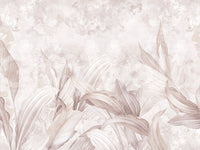 Blush Pink Botanical Leaf Wall Mural Wall Mural