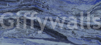 Deep Azure Marble Flow Wall Mural