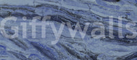 Midnight Cobalt Marble Veins Wall Mural