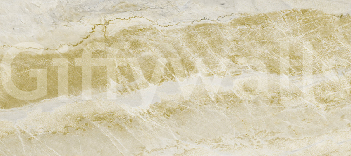 Golden Veined Stone Surface Wall Mural