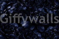 Midnight Peony Bloom Wall Mural