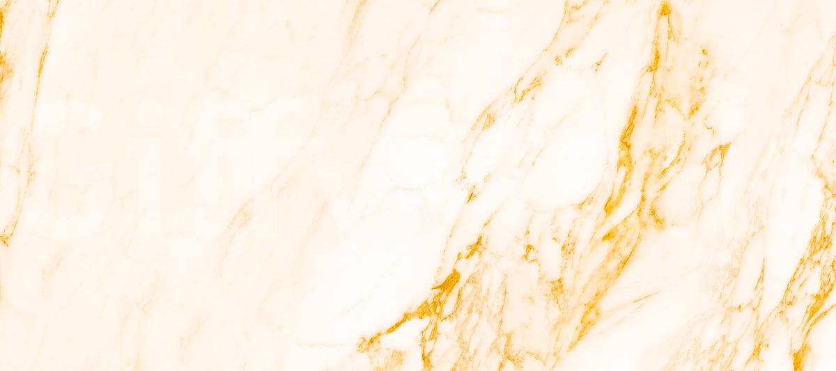 Golden Veined White Marble Slab Wall Mural