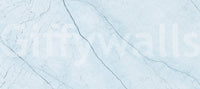 Cool Azure Marble Slab Wall Mural