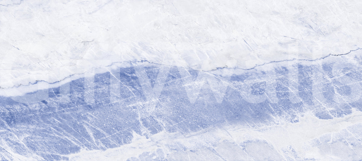 Cerulean Vein Stone Slab Wall Mural