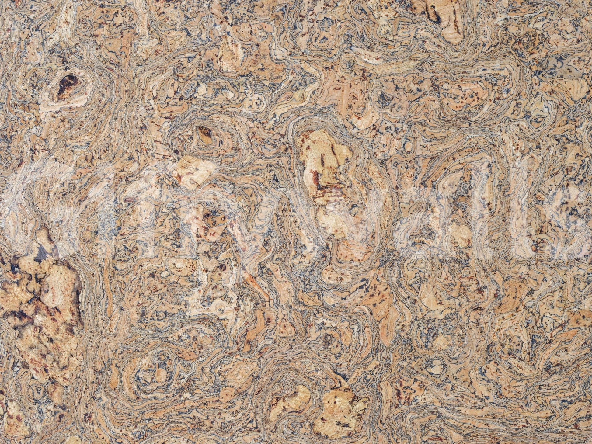 Captures the essence of natural cork with intriguing wavy patterns.
