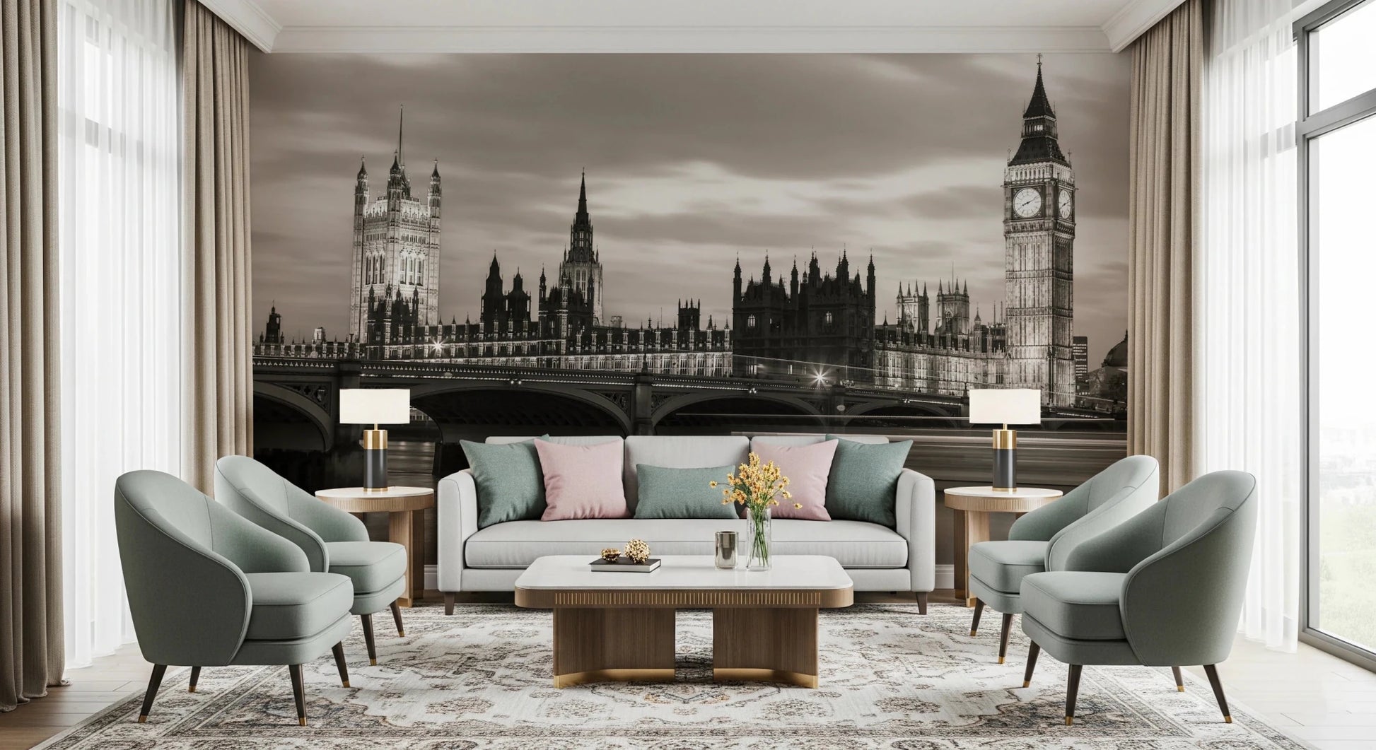 Westminster bridge Wall Mural