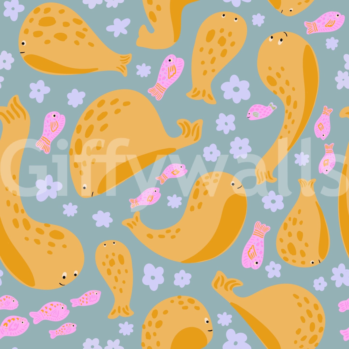 The design is non-realistic and interpretive.

