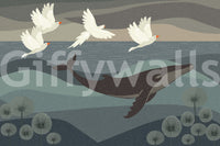 The style is painterly or a detailed illustration.

