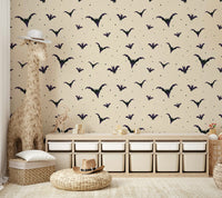 The pattern repeats seamlessly across the entire wall.
