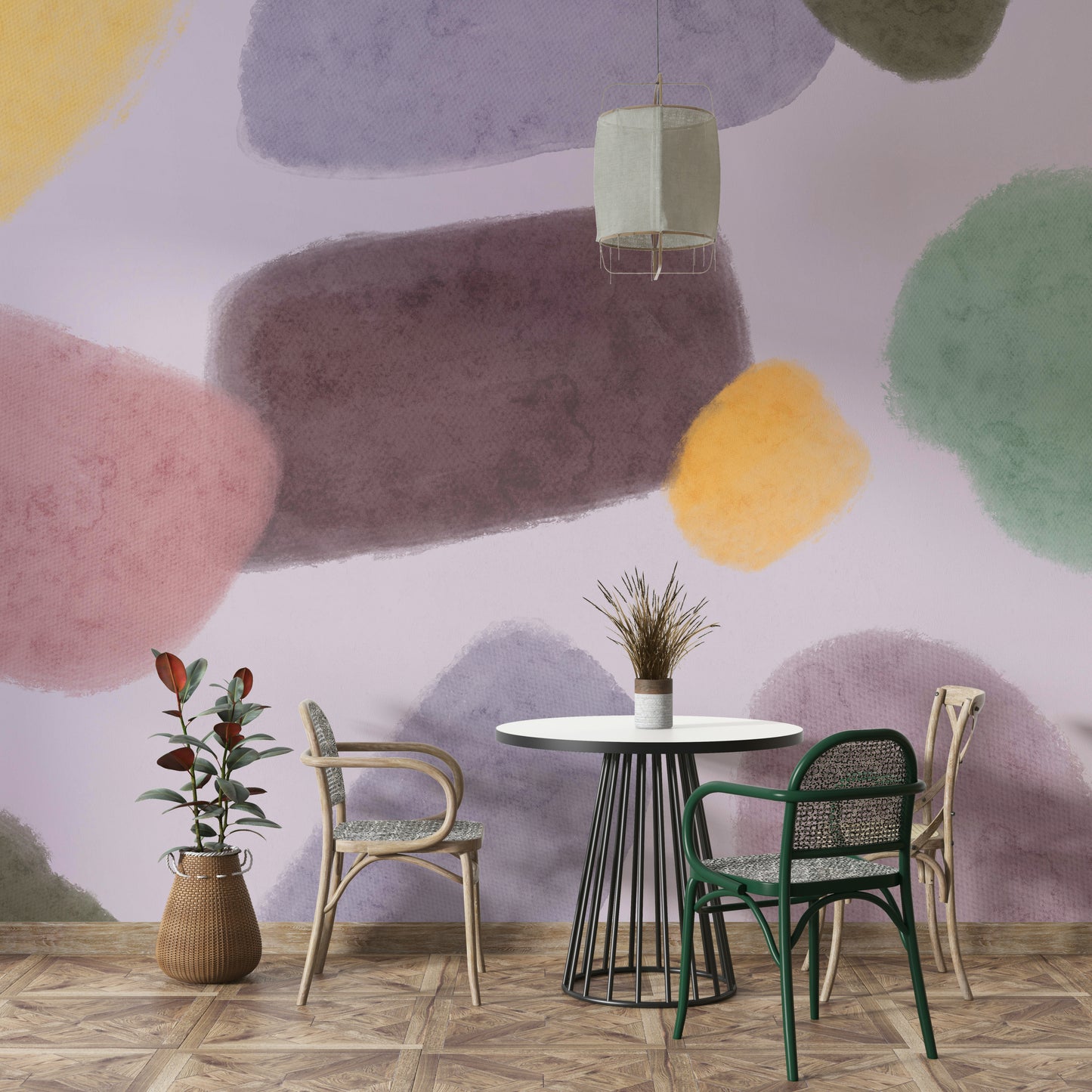 Whimsical Color Blend Wall Mural