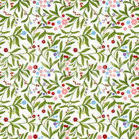 A detail of the festive and playful tones in the design.