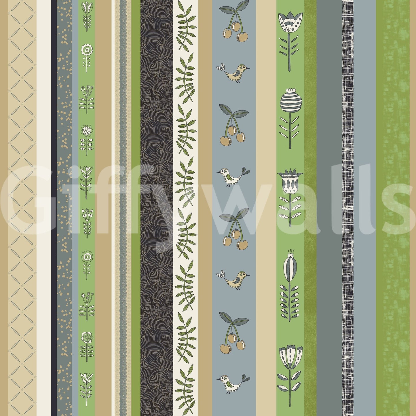 Wallpaper with a playful and charming design.

