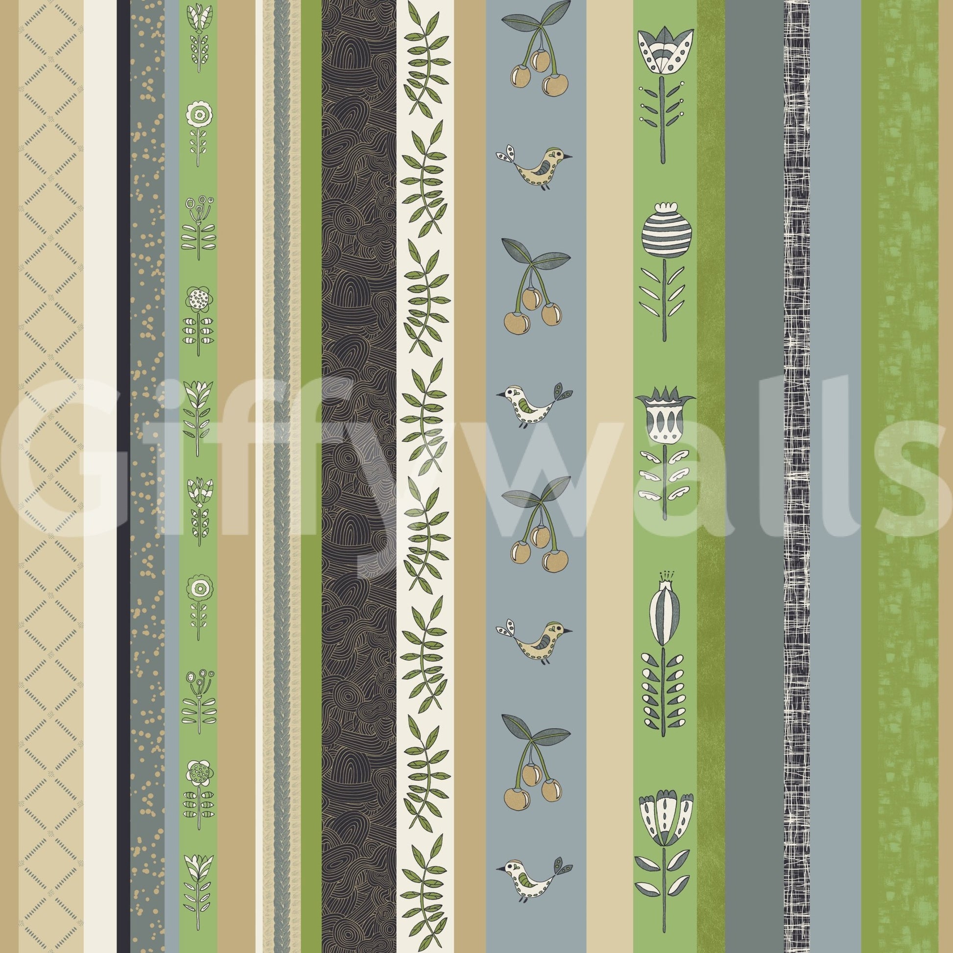 Wallpaper with a playful and charming design.

