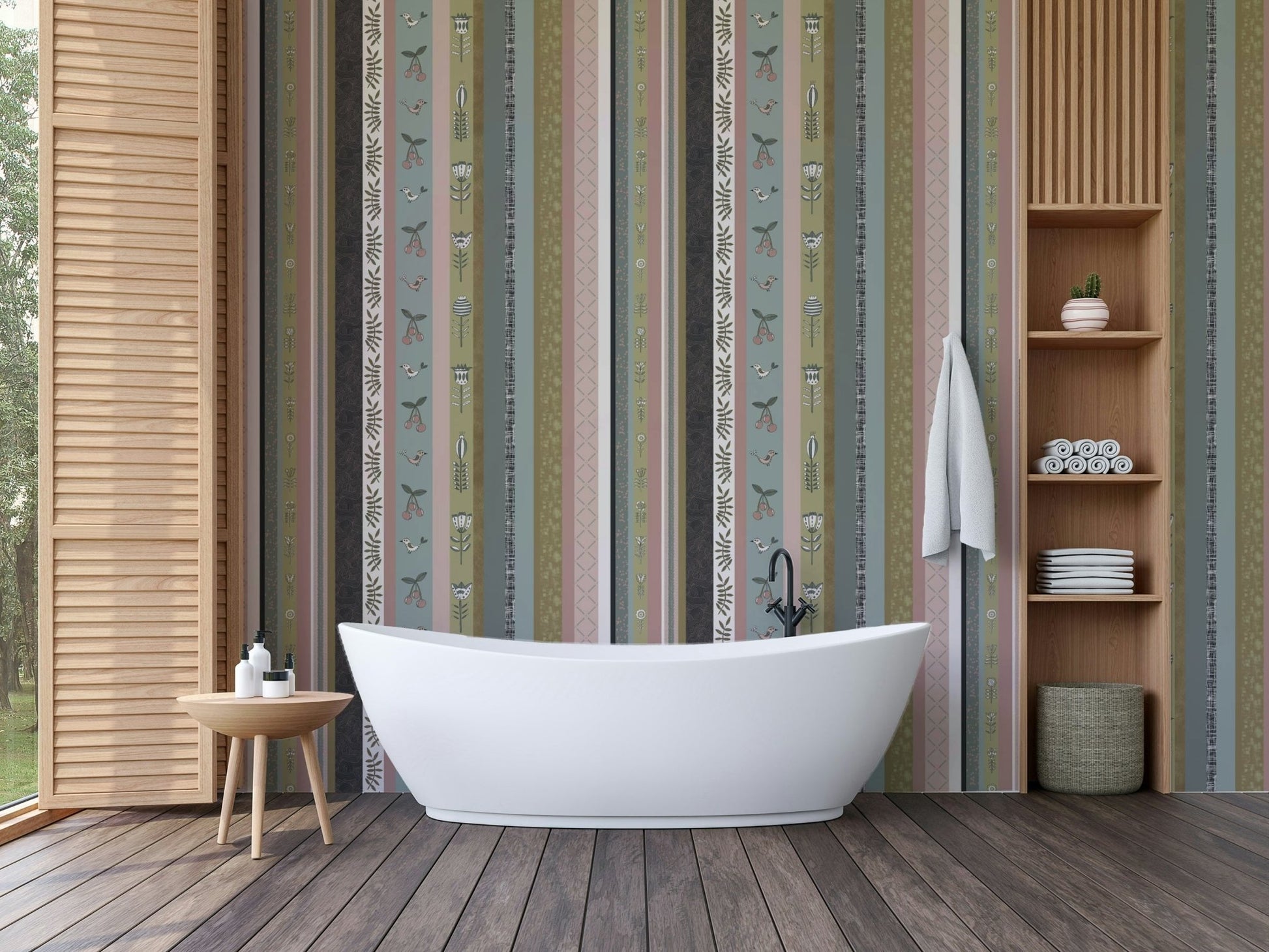 Full view of the mural on a wall.

