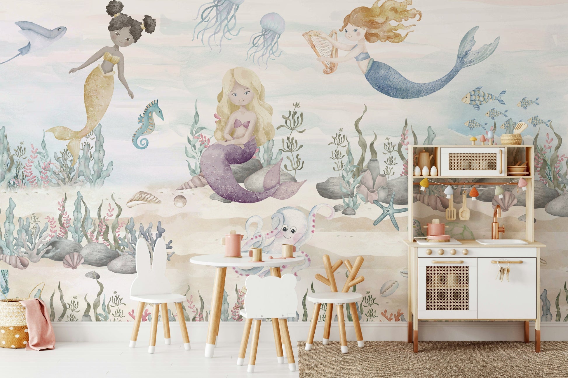 The image is suitable for a children's room or a playroom.

