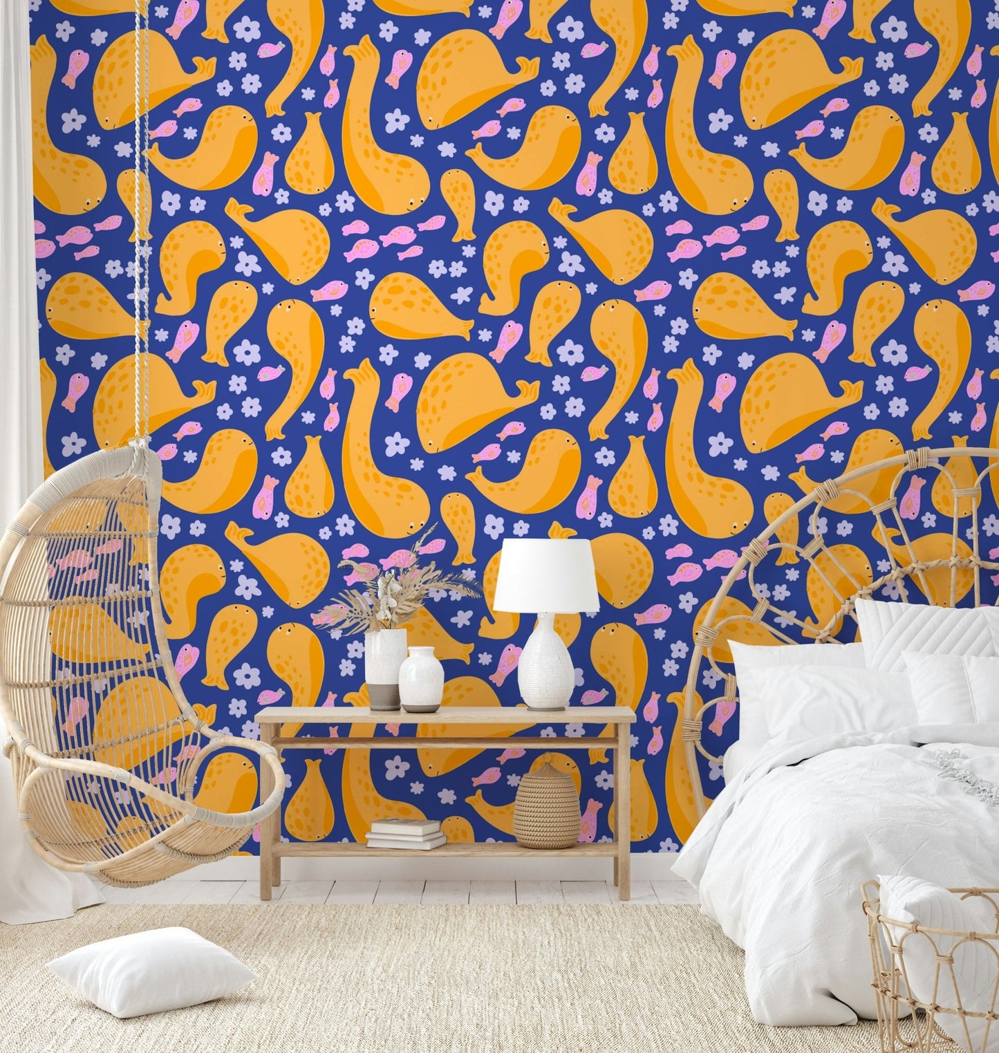 The composition is dynamic and flowing.

