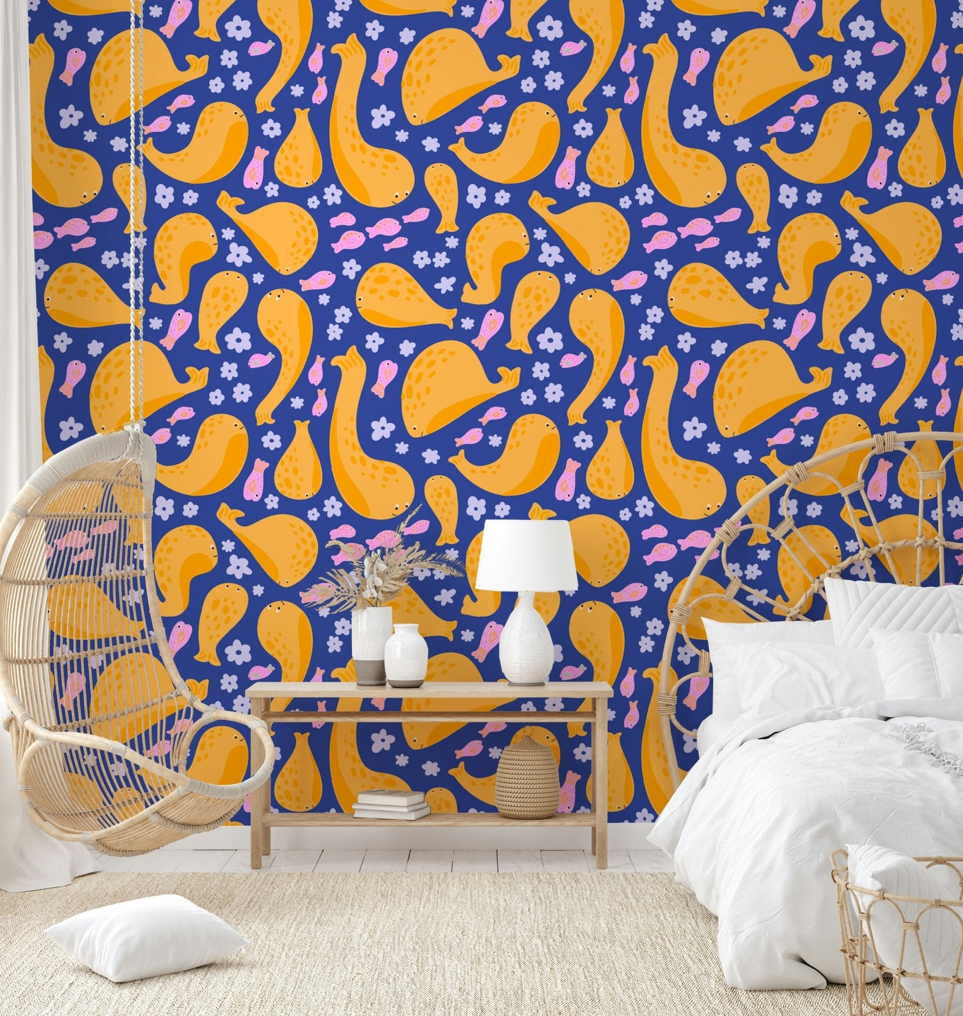 The composition is dynamic and flowing.

