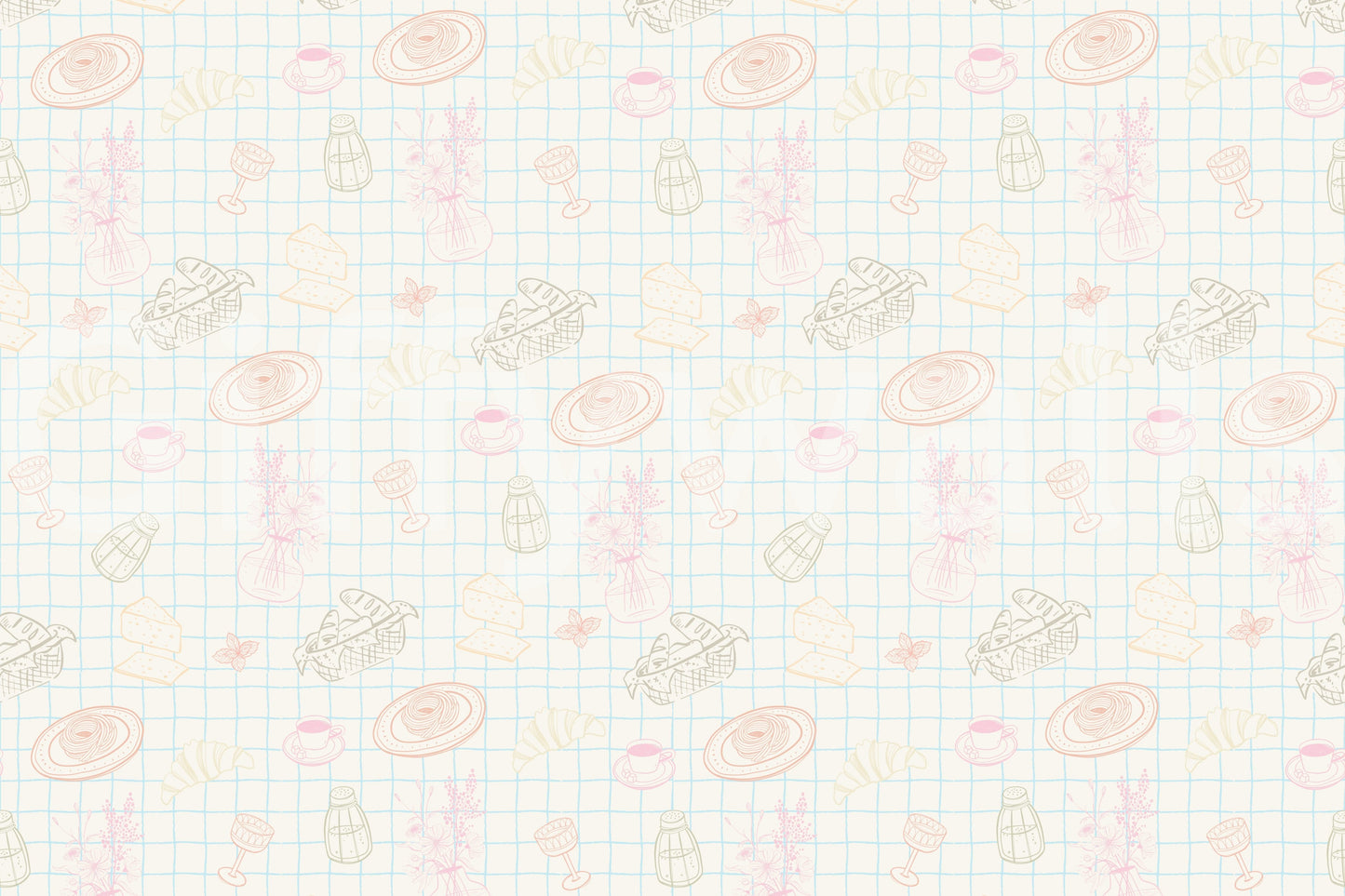 The style is a soft-focus, sketchy illustration.

