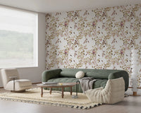Whimsical Rococo Monkeys Wine Festival Vintage Aristocratic Vineyard Garden white Wallpaper⁠