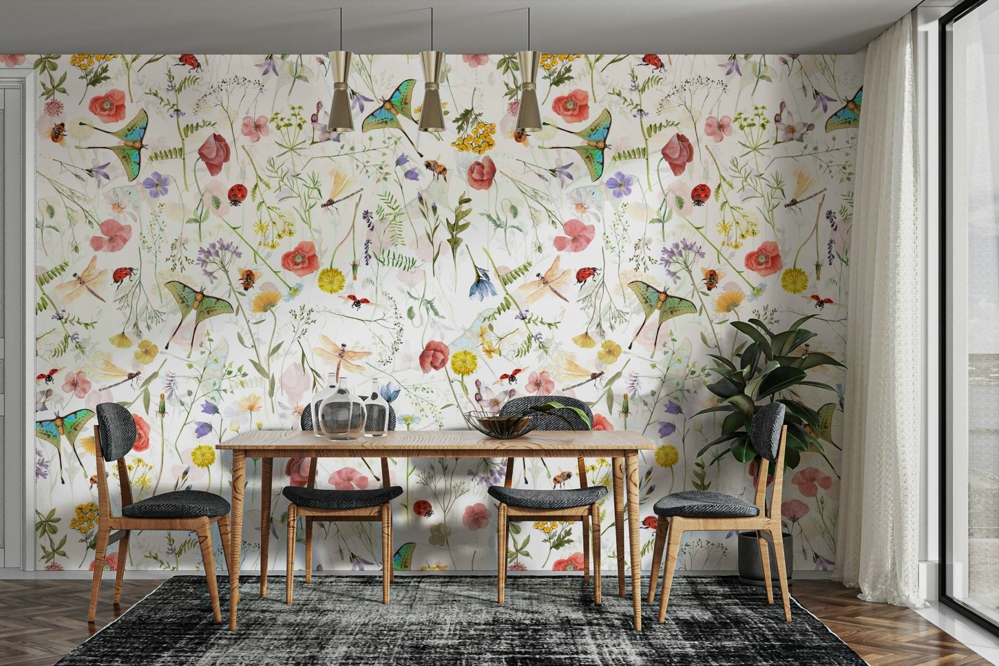 The flowers have a realistic, detailed look with a sense of light on their petals.

