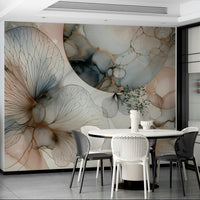 Simple nature inspired wall decor for a minimalist hallway or entryway.