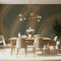 A beautiful modern art wall mural of a serene path.

