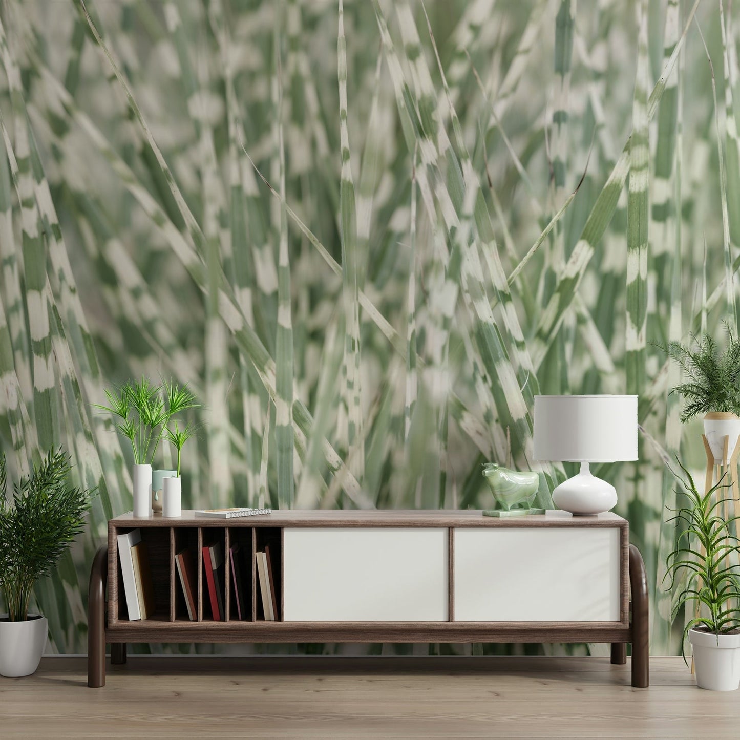 A tranquil and captivating wall mural.
