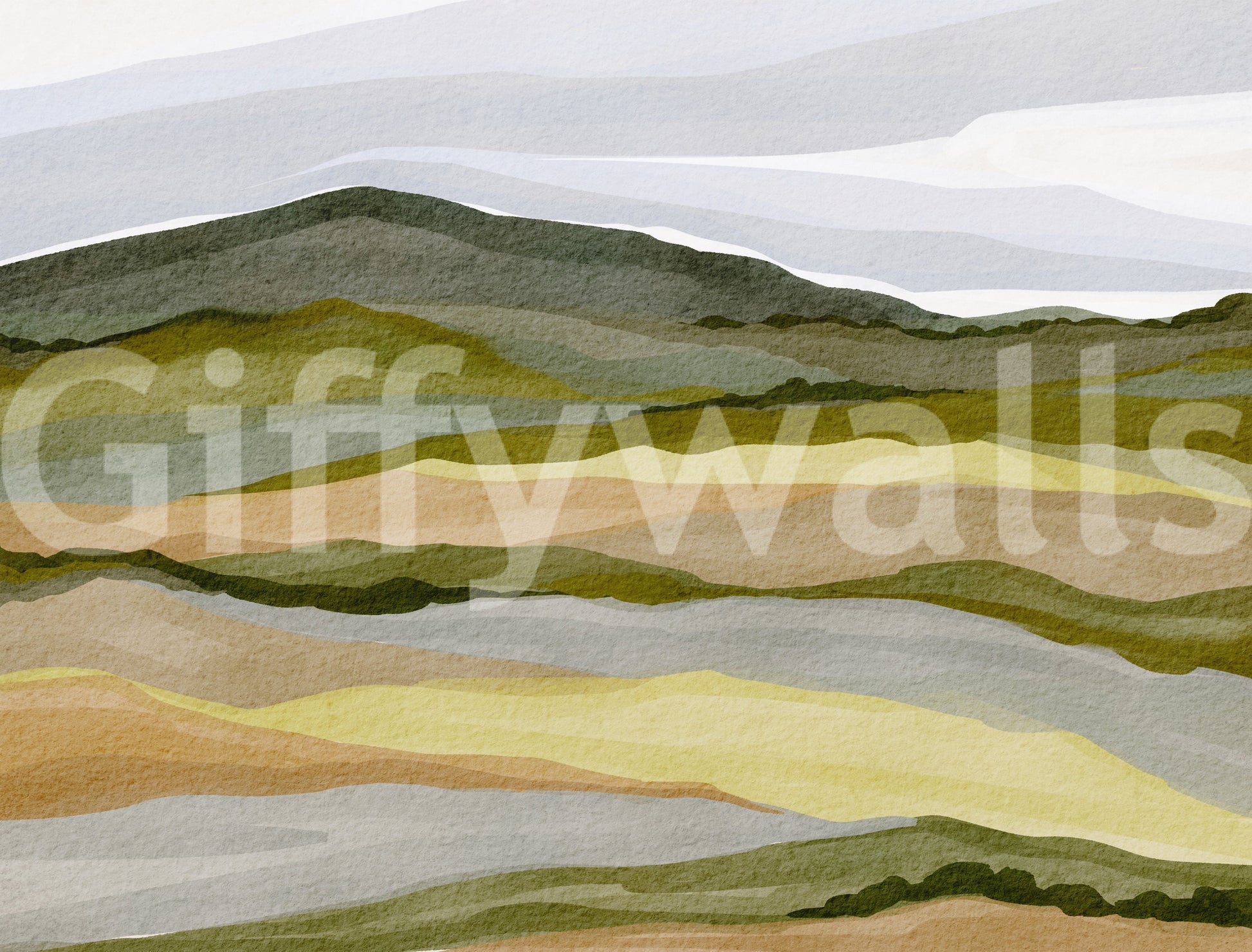 Quiet scenic wallpaper design

