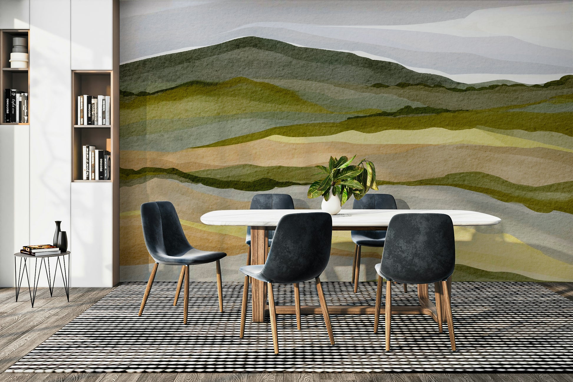 Peaceful outdoor wall mural

