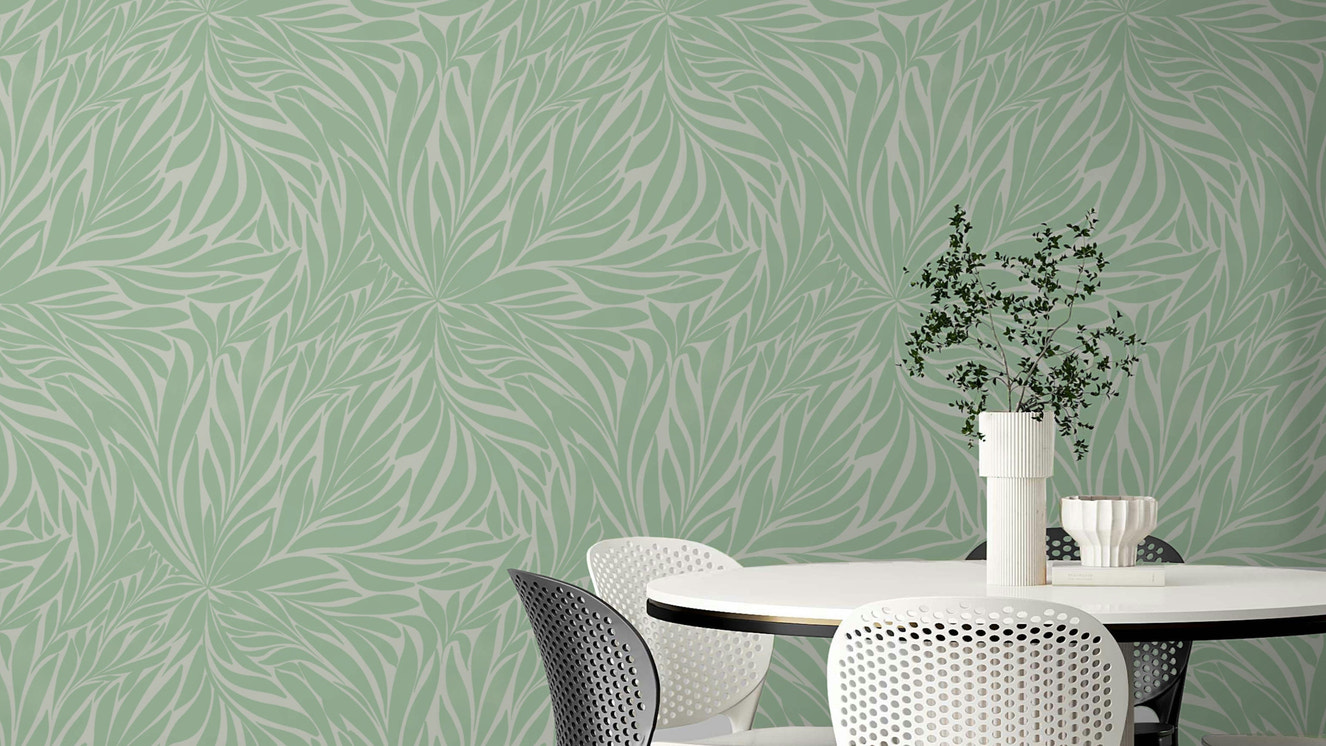 Whispering leaves wallpaper with soft foliage

