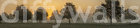 Wall mural with early light

