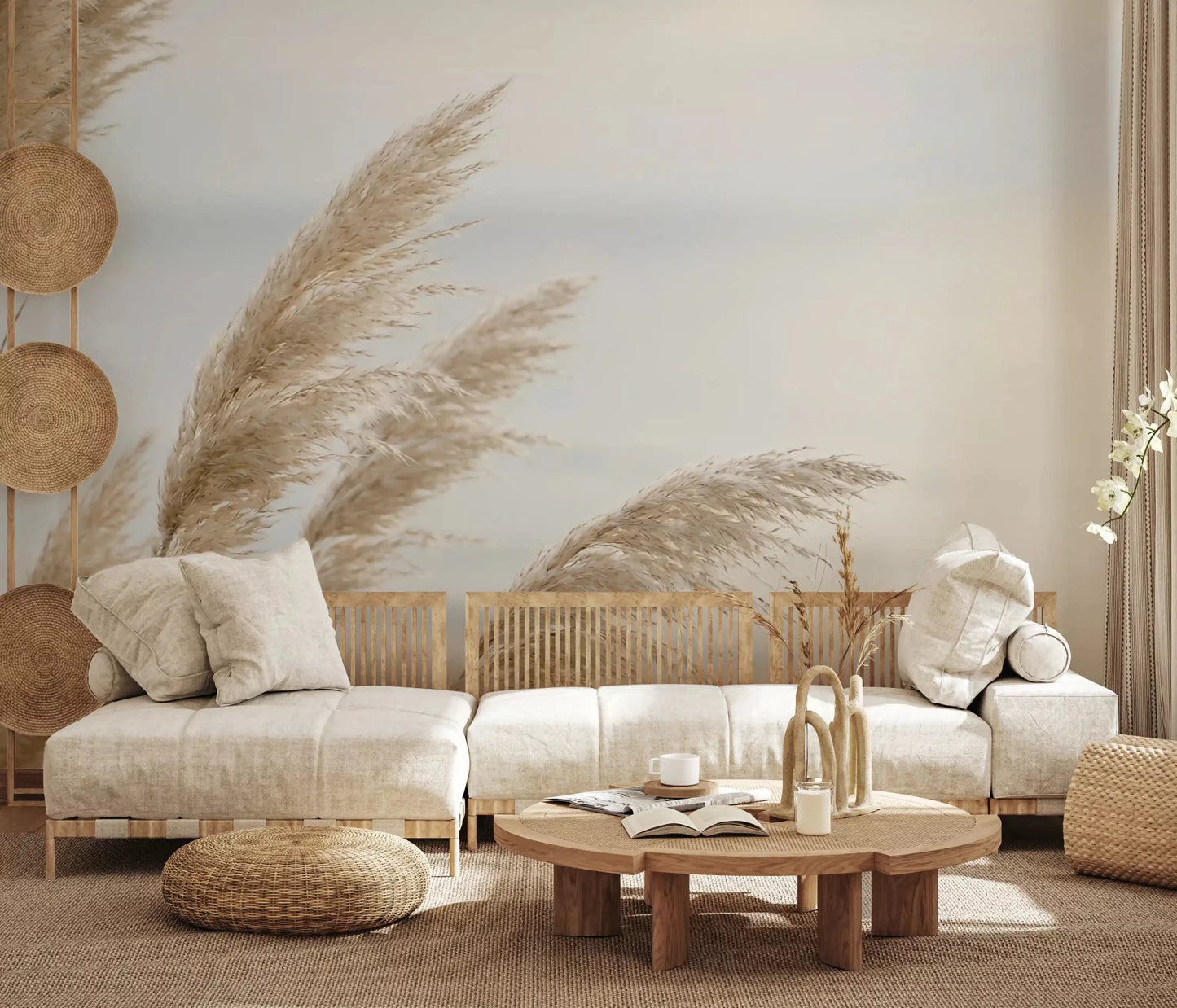 Whispers of Pampas Shore Wall Mural
