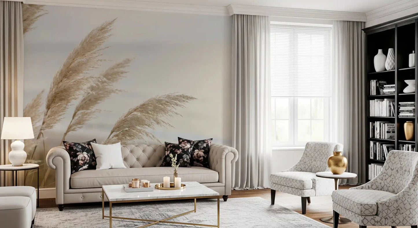 Whispers of Pampas Shore Wall Mural