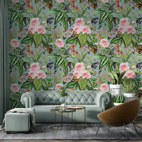 Nature-inspired wallpaper with lush foliage and gentle tones.

