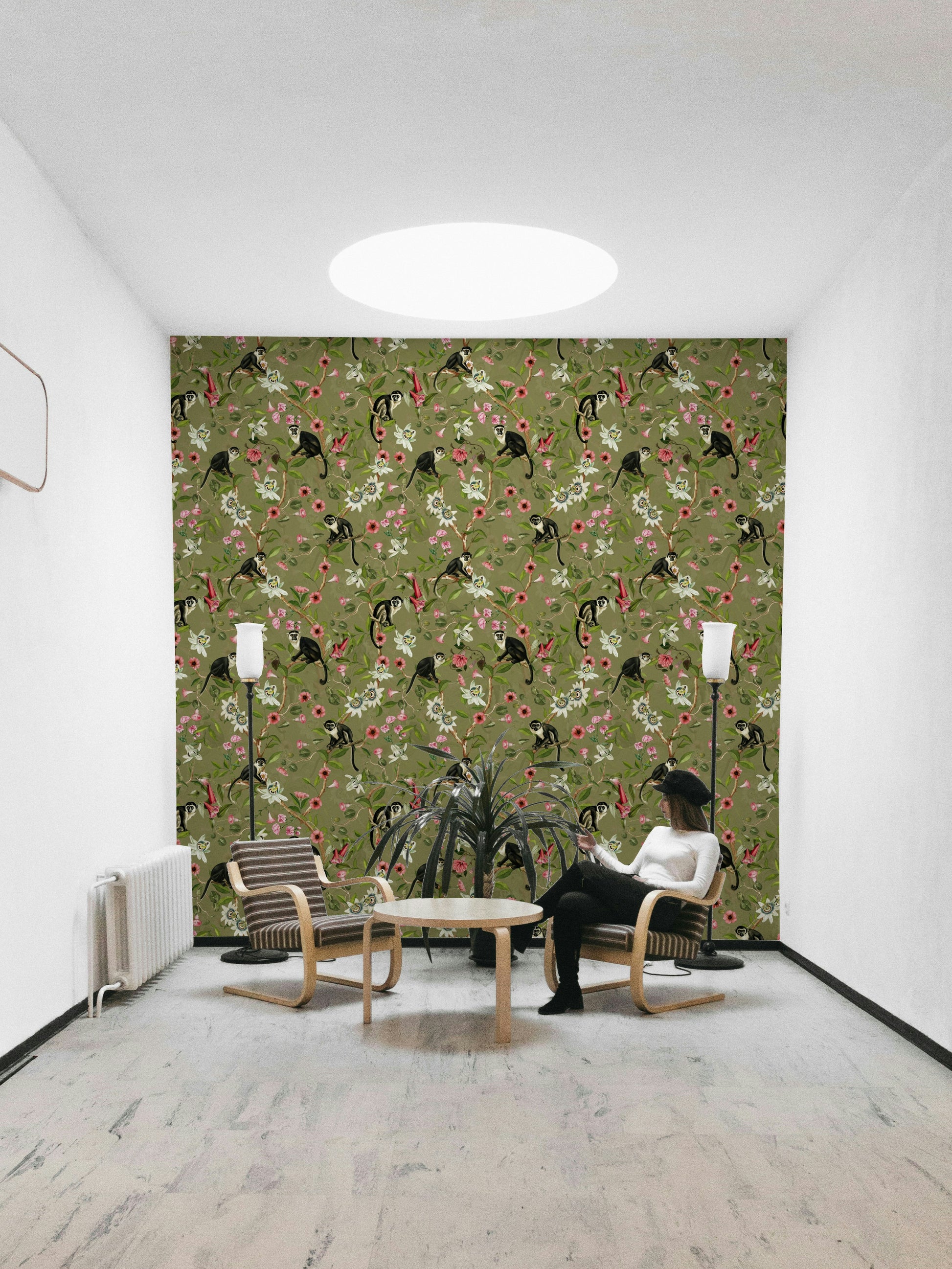 Whispers of the Jungle 2 with light-toned leaves and botanical motifs.

