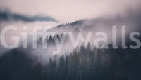 Wall mural capturing calm forest morning

