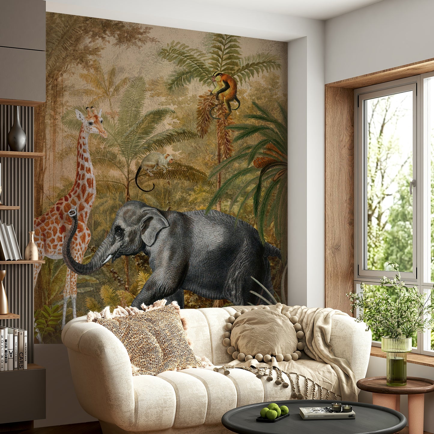 Easy to install wildflower mural

