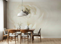 A classic floral wallpaper for walls with a white theme.

