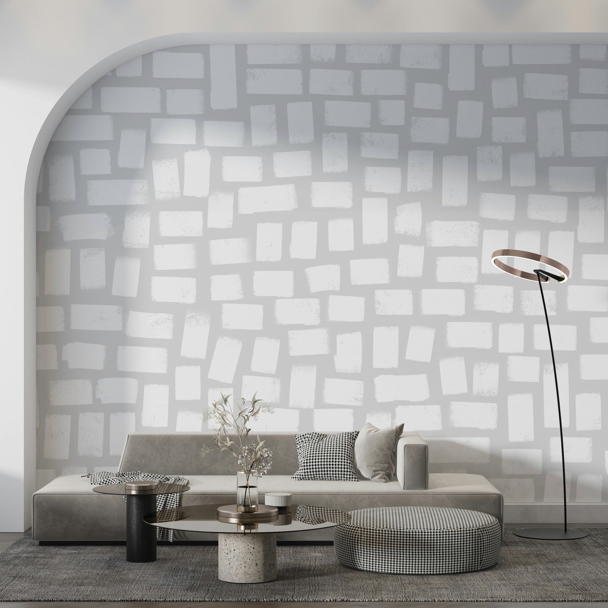 A serene abstract paint wall mural for your decor.